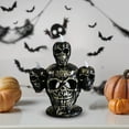 thumbnail image 5 of BGZLEU Halloween Skeleton Skull Candle Holder Skull Candlestick Holder Halloween Home Party Decorative Skeleton Candle Holder Themed Haunted House Bar Party Skull Christmas Candleholders Decoration, 5 of 6