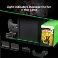 thumbnail image 4 of Cooling Stand For Xbox Series X - Dual Controller Charging Station With 2 Rechargeable Battery Packs, 10 Game Slots & Headphone Holder, 4 of 6