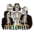 thumbnail image 3 of Men's 330g 100% Cotton Halloween Skull Pattern  Casual Pullover Drawstring Hoodie With Pocket, 3 of 16