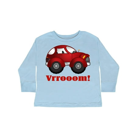 

Inktastic Red Vroom Racer Car Gift Toddler Boy or Toddler Girl Long Sleeve T-Shirt