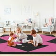 thumbnail image 2 of Gymax Gymnastics Gym Mat 4-Panel Folding Lightweight Gymnastics Tumbling Mat w/ Hook, 2 of 10