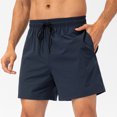 thumbnail image 2 of Yuyuzo Shorts de Course pour Hommes Gym Entraînement Shorts Athlétiques Ajustés Exercice Randonnée avec Poche, 2 of 7