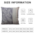 thumbnail image 5 of COMIO Navy Blue and Beige ;Farmhouse;Throw Pillow Covers Striped Decorative Pillow;Case for Sofa Couch Chair Bedroom Modern Decor(Navy Blue), 5 of 5