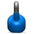 thumbnail image 3 of Philosophy Gym Vinyl Coated Cast Iron Kettlebell Weight 20 lbs - Blue, 3 of 6