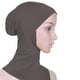 thumbnail image 4 of 4 gorros Hijab de cobertura completa para mujer, pañuelo interior islámico, sombrero para la cabeza y el cuello, color café 4 piezas, 4 of 5