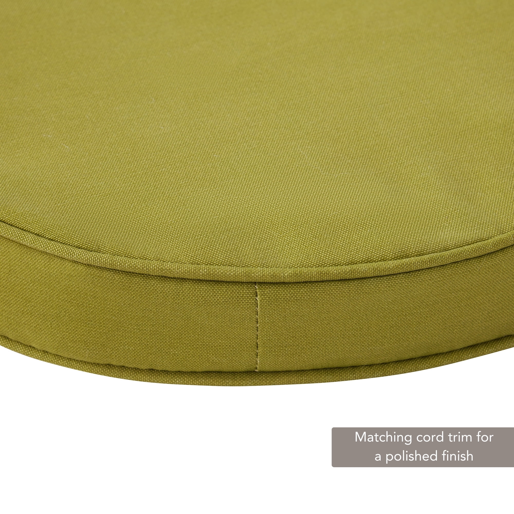 Greendale Home Fashions Outdoor 18'' x 18'' Round Seat Pad, Set of 2, Kiwi