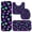 Green and Purple Leopard Print, variant on Pink and Black Leopard Print Bathroom Rug Set 4 Piece,Includes Contour,Lid Cover,Bath Mat,Non-Slip Extra Soft Absorbent Washable