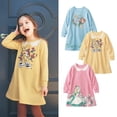 thumbnail image 2 of Disney princesa Bella Sirenita Ariel Alice niñas vestido primavera otoño A-line vestidos manga larga lindo dibujos animados niños ropa 24M (Tag90) Gao Jinjia LED, 2 of 2