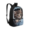 thumbnail image 2 of Uorisanigo 17 inch Kids Cute Cowboy Cat School Backpack for Preschool Kindergarten Elementary Bookbag for Boys and Girls Fashion Accessory Fit School, Camps and Travel, 2 of 6