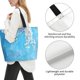thumbnail image 3 of Disketp Hanging Orchids Floral Blue Bolsa Tote Estampada para Mujer, Bolso de Hombro y de Mano para Compras y Viajes, 3 of 8