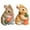 style1, variant on ICERUN 2Pcs Garden Statues,Resin Little Rabbit Sculpture Garden Art,Pastel Ear Texture Rabbit Yard Decorations Outdoor,Style1