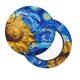 thumbnail image 2 of Balery Whimsical Sunflowers Night Sky Fundas de asiento para taburete de bar redondo de tela de terciopelo ajustables que protegen de arañazos y manchas para sillas de 14 a 17 pulgadas.-14 inch, 2 of 7