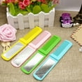 thumbnail image 3 of 4PCs Mini Travel Hair Brush with Mirror, Colorful plastic Hair Combs Set, Rectangular Girls' Mirror Comb 2 in 1 Beauty Tools, Portable Folding Pocket Combs., 3 of 5