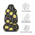 thumbnail image 4 of Picia Lavender Flowers Print Waterproof Sweating Car Seat Cover for Post Gym Workout, Running, Beach and Hiking, Universal Fit Anti-Slip Bucket Seat Protector, 4 of 5