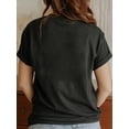 thumbnail image 2 of Women'S Vintage Casual Printed T-Shirt with a Round Neck, 2 of 6