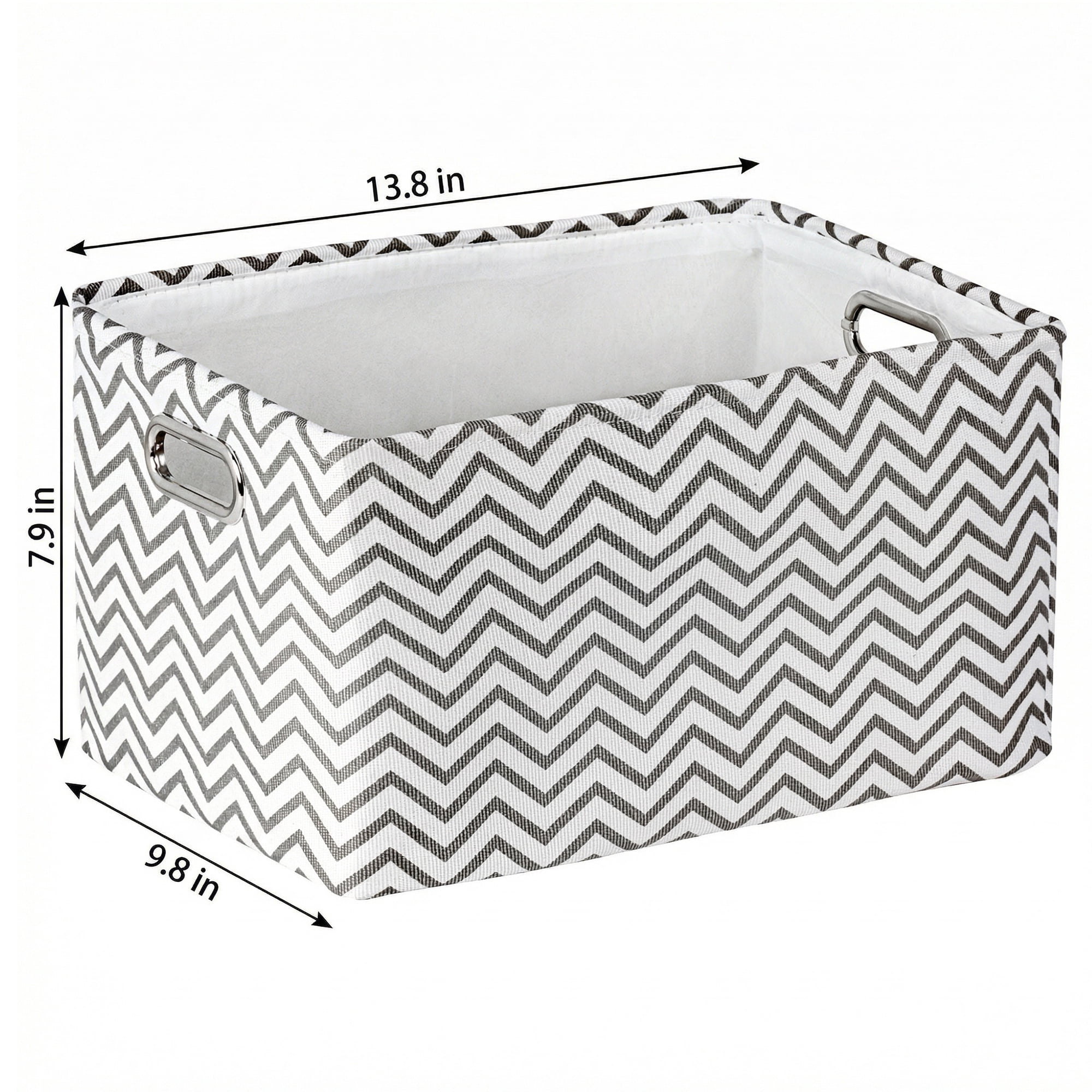 Unique Bargains 3Pcs Fabric Collapsible Storage Bin  Light Brown 13.8*9.8*7.9in