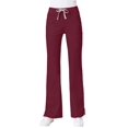 thumbnail image 1 of maevn Pantalon Évasé Multi-Poches pour Femmes (Vin, Moyen Petit), 1 of 1
