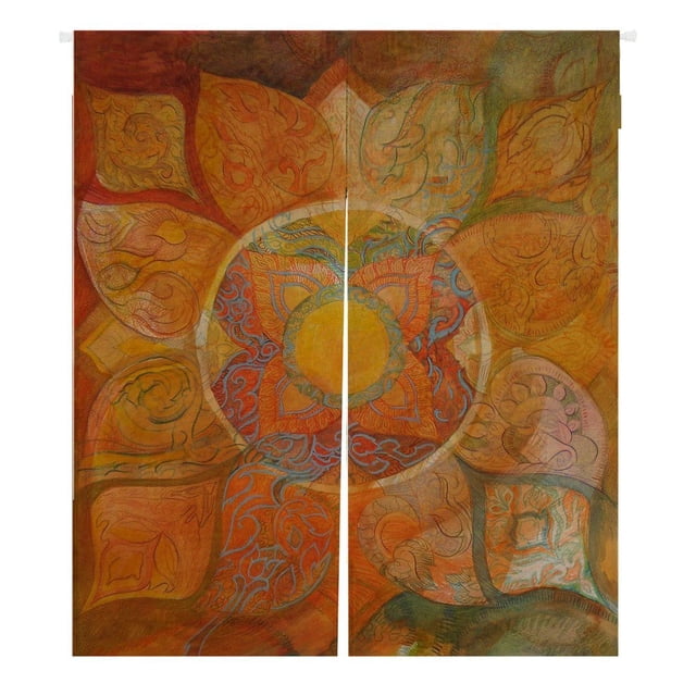 ABPHQTO Mandala Paisley Damasco Cortina de entrada Cortinas japonesas Noren Cortina de puerta Cortina de entrada Tamaño de la cortina 105x120 CM ABPHQTO Noren-A148-105x120