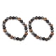 thumbnail image 5 of Pulsera de piedra de Ojo de tigre ANGGREK piedra natural Negra Triple protección 2 Piezas, 5 of 8