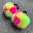 thumbnail image 3 of Unisex Summer Fashion Fluffy Slide Sandal Beach Cozy Slip On Slippers Breathable Open Toe Shoes, 3 of 3