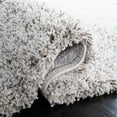 thumbnail image 5 of SAFAVIEH Hudson Jaden Striped Shag Area Rug, Ivory/Grey, 6' x 9', 5 of 10