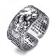 thumbnail image 1 of Anillos de animales de sapo de rana para mujeres y hombres, diseño artístico, apertura Retro, redimensionable, anillos de declaración femeninos Unisex, regalo de Color plateado Tan Jianjun  unisex, 1 of 2