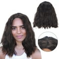 thumbnail image 1 of African Ladies Small Curly Hair Sets Wavy Curls Wig Can Be Straightened And Bent, Pullover Toupee, 1 of 5