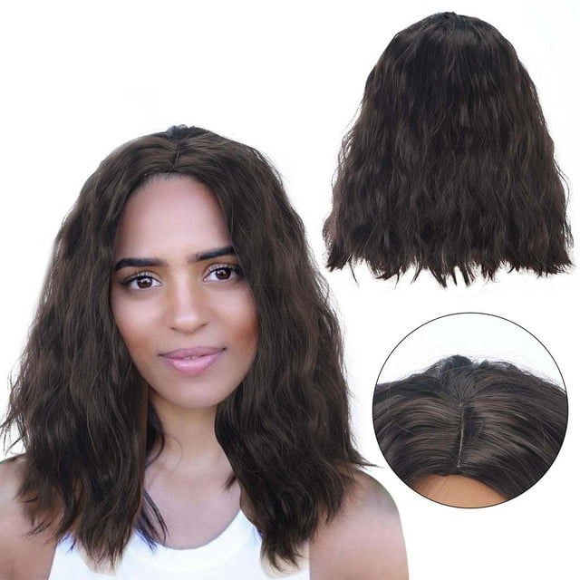 African Ladies Small Curly Hair Sets Wavy Curls Wig Can Be Straightened And Bent, Pullover Toupee
