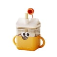 thumbnail image 2 of Vaso de entrenamiento para bebés de grado alimenticio, fácil de agarrar, vaso para beber agua con dibujos animados Amarillo, 2 of 9