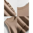 thumbnail image 5 of jinghuiyue Women's Sleeveless Sweater Vest Casual Crew Neck Ribbed Knit Pullover Tops Loose Fit Spring Fall Clothes S, 5 of 7