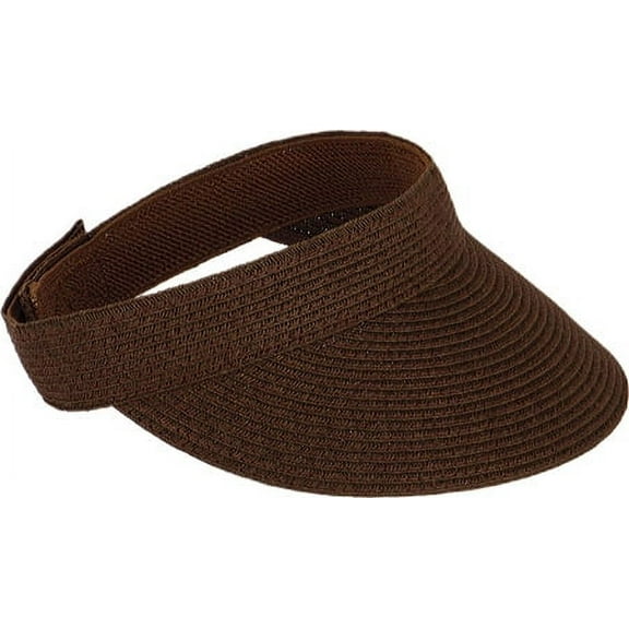San Diego Hat Company Women's Small Brim Visor O/S Brown