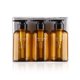thumbnail image 1 of Ounissouiy Paquete de 3 botellas de viaje PET de gran capacidad 300ml Dispensador de gel de presión Contenedor de líquido de corporal Juegos de accesorios de baño Marrón, 1 of 6