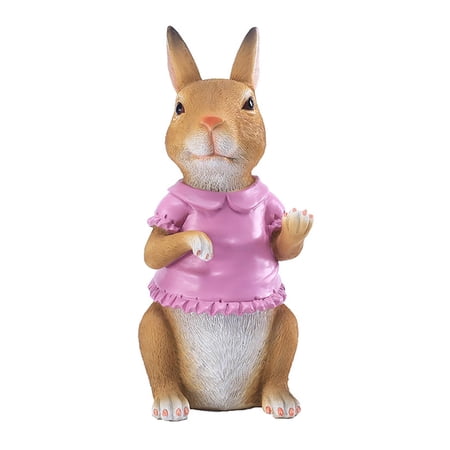 Outdoor Garden Statues Rabbit Easter Figurines resin material decor Bunny for Outdoor Indoor Patio Fairy Garden Backyard Sculpture