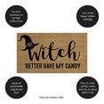 thumbnail image 6 of Evergreen 16 x 28 Inches Witch Better Have My Candy Door Mat | Non-Slip Rubber Backing | Dirt catching Natural Coir | Indoor and Outdoor Home Decor, 6 of 6