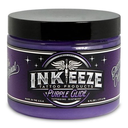 INK-EEZE Tattoo Products Purple Glide Tattoo Ointment 6 oz