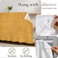 thumbnail image 6 of Amber Small Cabinet Curtains 10"W x 11"L, Farmhouse Vintage Amber Solid Color Modern Sink Skirt Dust-Proof Short Curtain for Bathroom Vanity Storage Cubby Desk, Self Adhesive Privacy Drapes, 6 of 9