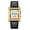 Leather Gold Black, variant on Fashion Mens Watches Digital Watch Stainless Steel Casual Sport Waterproof Rectangle Watches with Luminous Display