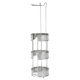 thumbnail image 2 of Bath Bliss Pave Diamond Reserva/Soporte Y Dispensador De Papel Higiénico Independiente Almacenamiento De Baño Para 3 Rollos Cromo Resistente A La Oxidación, 2 of 2