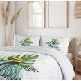 thumbnail image 6 of Ambesonne Holiday Duvet Cover Set, Adventure Never Ends Words, Calking, Green Seafoam and Grey, 6 of 6