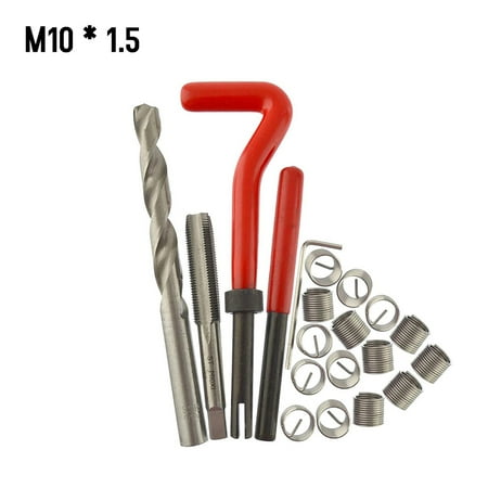 

Mixfeer 20Pcs Metric Thread Insert Kit M5 M6 M8 M12 M14 Helicoil Car Pro Coil Tool * 1.5