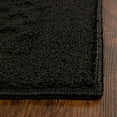 Mainstays Dylan Solid Diamond Olefin Black Indoor Area Rug Set, 3 Piece