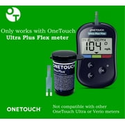 OneTouch Ultra Plus Test Strips - 60 Count - Diabetic Test Strips for Blood Glucose Meter & Daily Blood Sugar Levels - 30 Count/Pack (2 Pack)