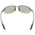 thumbnail image 3 of Maui Jim Men's Polarized Ho'Okipa B407-11 Black Rimless Sunglasses, 3 of 3