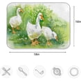 thumbnail image 4 of FREEAMG Rural Green Grass White Ducks Easter Absorbent Dish Drying Mat Microfiber Kitchen Decor Countertop Table Protector Multi-Purpose Counter Rack Sink Drainer Pad 16 x 18 Inches, 4 of 6