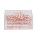 thumbnail image 4 of 100PCS Paper Clips Portable Mini Cute Shape Electroplated Rose Gold Metal Paper Clip for Office Homes Coffee Cup, 4 of 14