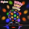 thumbnail image 3 of Playbees Rotating Disco Ball with LED Lights - Create a Dazzling Dance Atmosphere - Neon Birthday Party Vibes - Dance Party Supplies & Accessories - 11", 3 of 6
