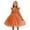 Orange, variant on Tiijoy Girls Tulle Tie Back Bow Party Dress Princess Wedding Ball Gown Prom Dress, Sizes 3-4