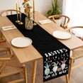 thumbnail image 3 of Black Gnomes Easter Table Runner - 108 Inch Long, Kitchen Dining Table Runner Dresser Scarves, Eggs Botanical Carrot Pastoral Farmhouse Decor for Coffee Tables Wedding Party Banquet, 3 of 8