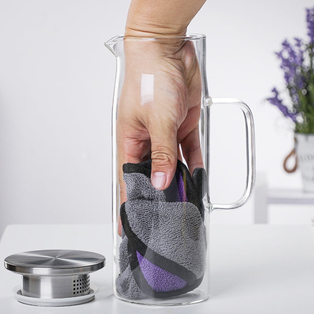 Impact Resistant Pitcher High Quality Glass Water Jugs with Leak Proof Lid for Serving Juice Wine and Handmade Drink