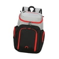 thumbnail image 4 of Mochila de baloncesto Sharpla bolsa para equipo deportivo gris y negro, 4 of 8